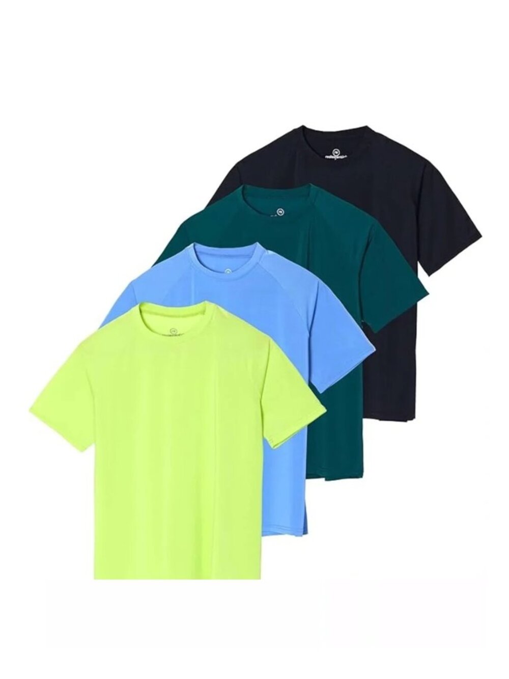 NEW - Real Essentials 4 Pack Women's UPF Short Sleeve Rashguard Top - Size 3X